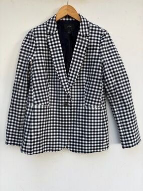 J Crew Plaid Gingham Parke Blazer